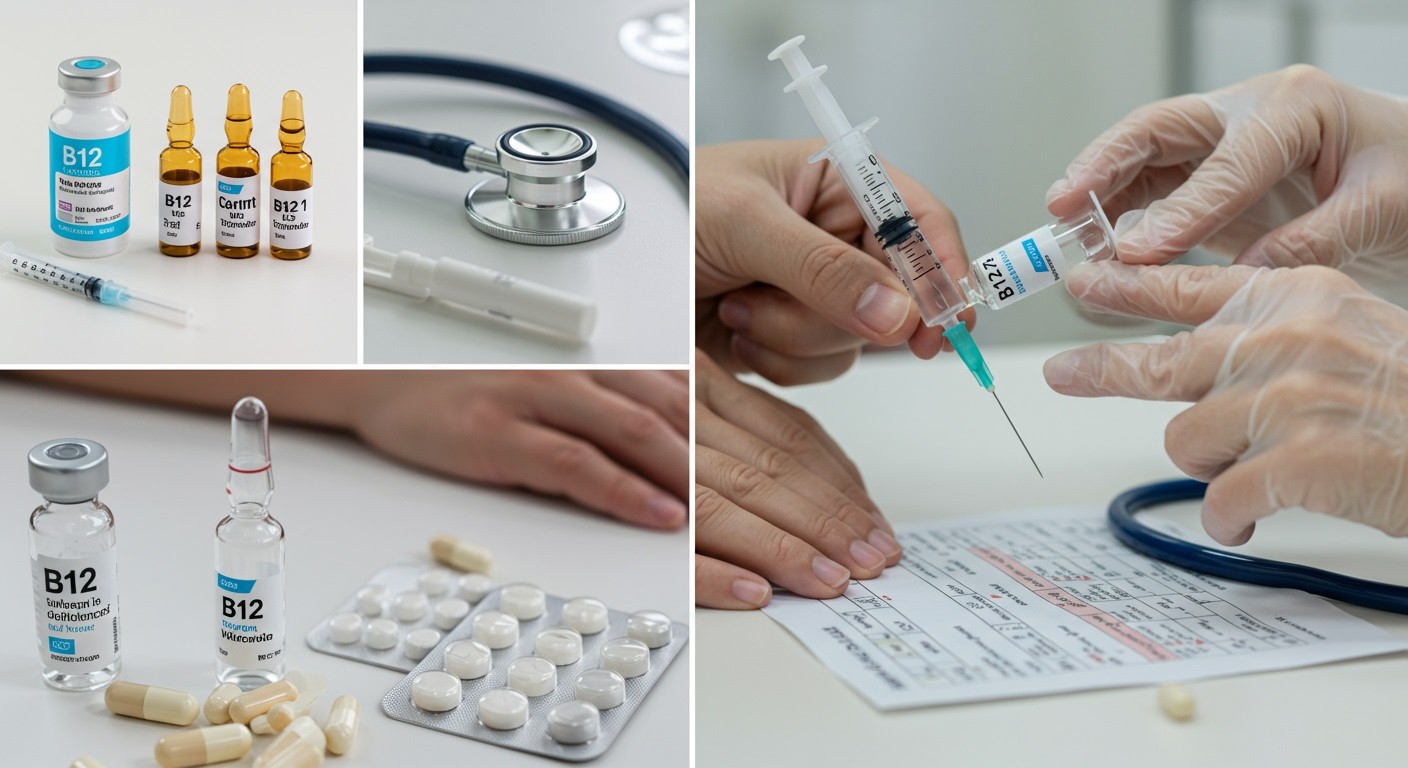 A B12-vitamin injekciók gyorsabb felszívódást biztosítanak.