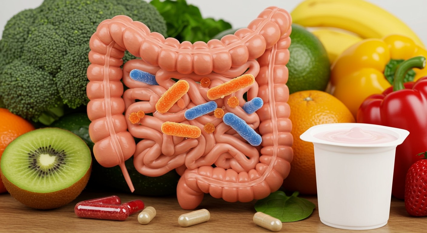 A Bifidus Actiregularis segít helyreállítani a bélflórát antibiotikum után.