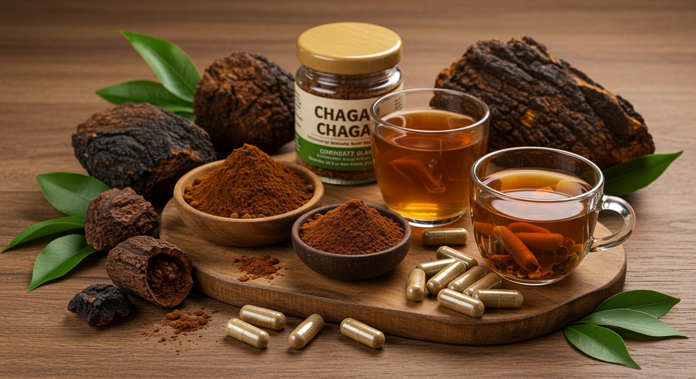 A chaga gombát teában, porban és kapszulában is fogyaszthatjuk.