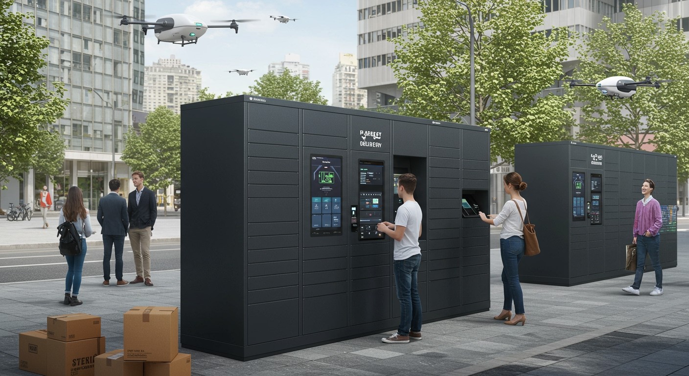 A csomagautomaták intelligens megoldásokat kínálnak a logisztikában.