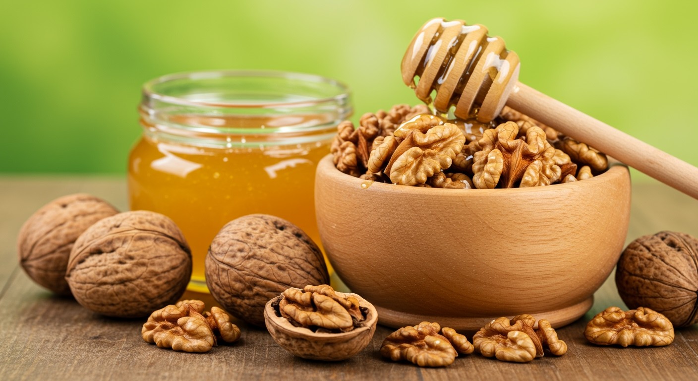 A dió és méz antioxidánsai erősítik az immunrendszert.
