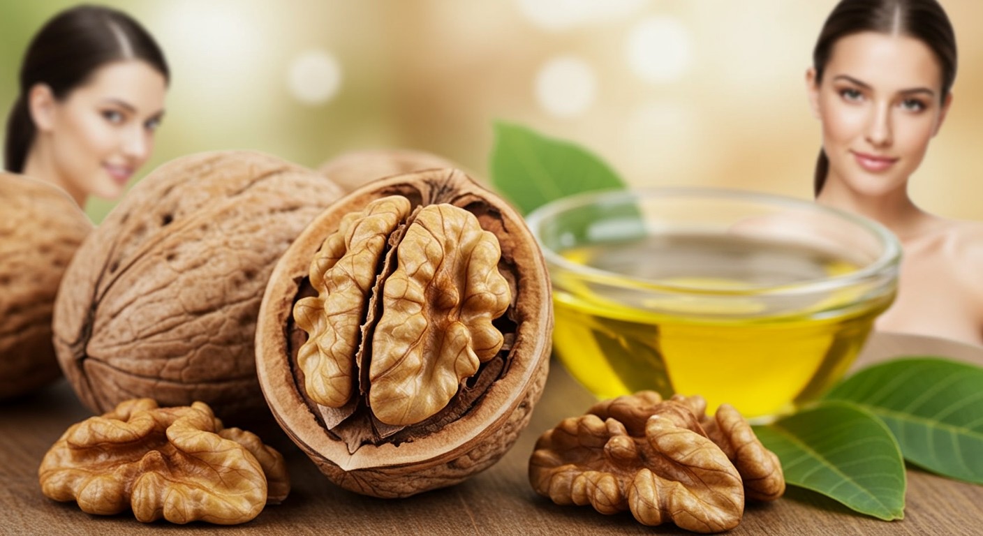 A dió gazdag omega-3 zsírsavakban, javítja a bőrt.