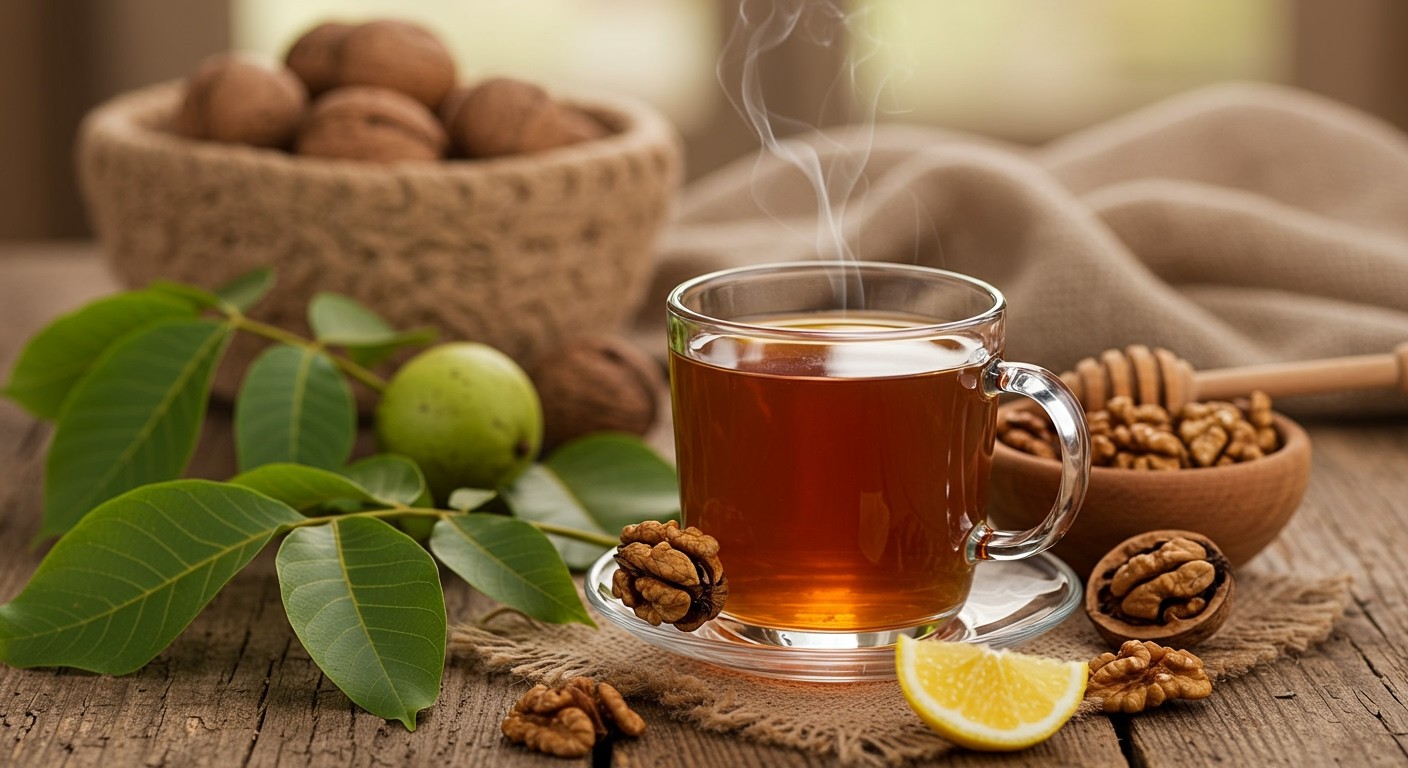 A diólevél tea íze fás és enyhén kesernyés.