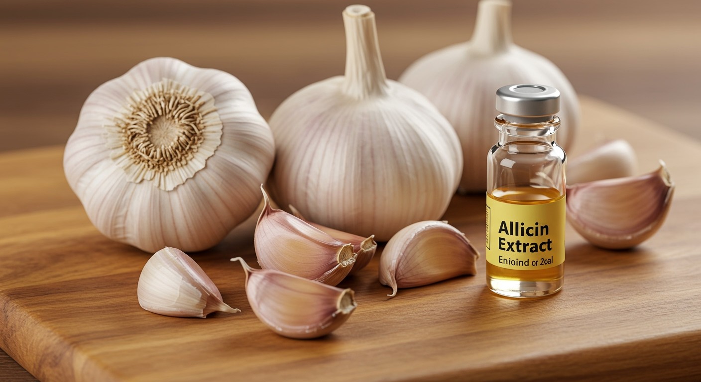 Az allicin erős antioxidáns, támogathatja az immunrendszert.
