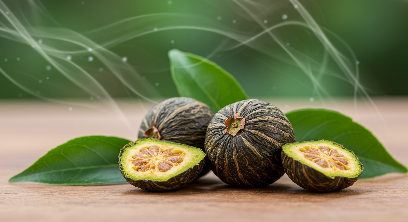 A haritaki erőteljes antioxidáns, védi a sejteket a károsodástól.