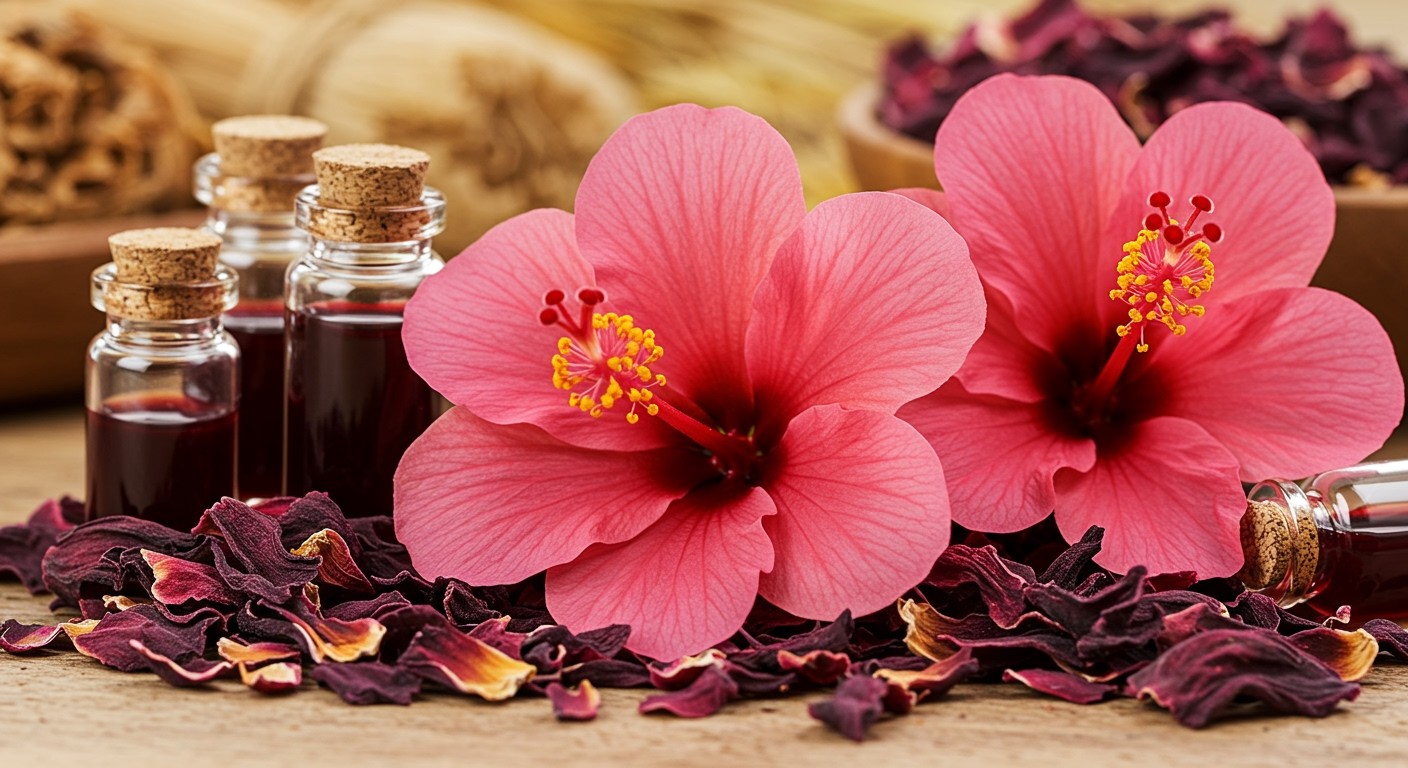 A hibiszkusz antocianinokban gazdag, antioxidáns hatású.