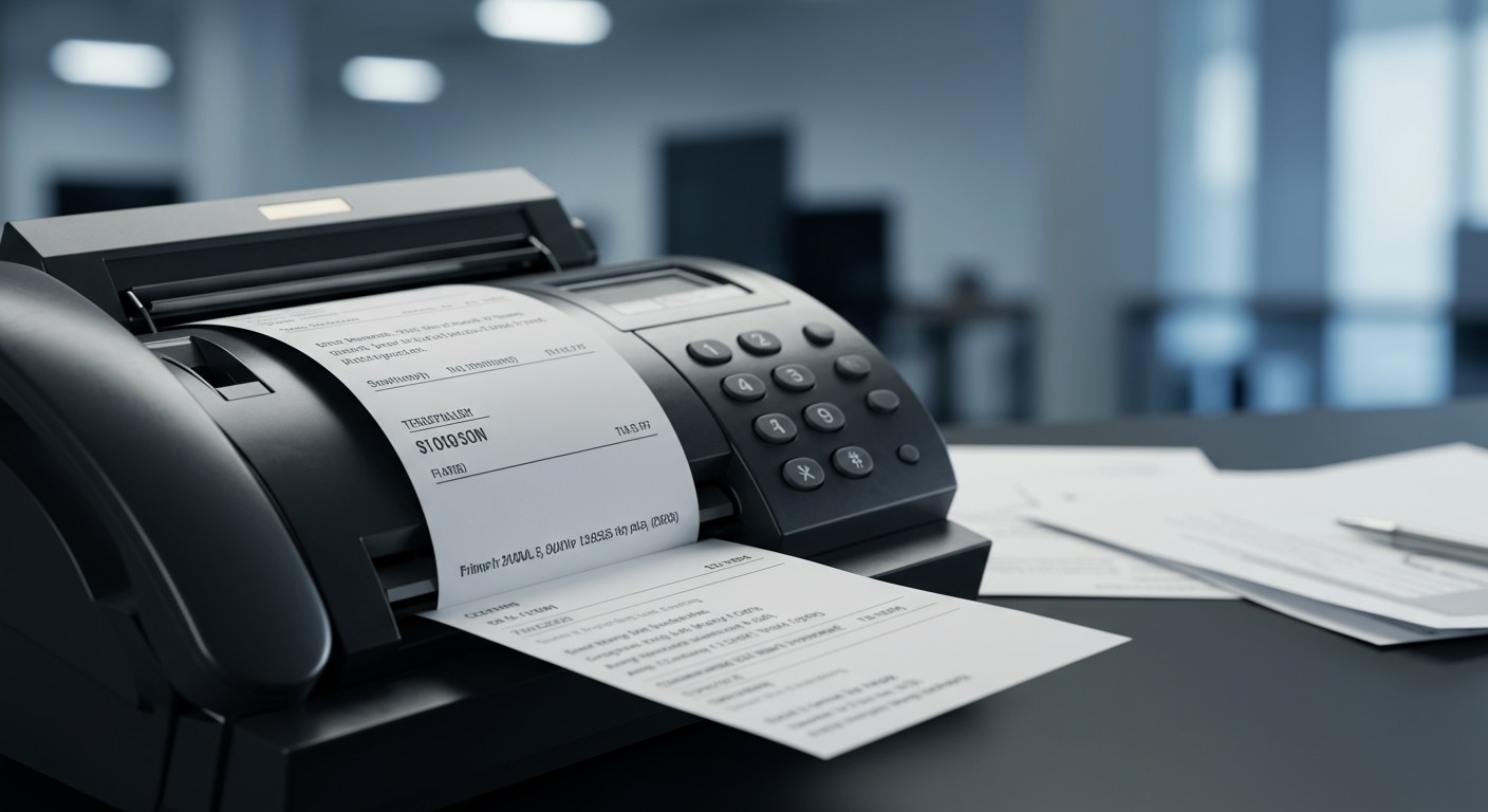 A hőpapíros fax gyors, de könnyen elhalványulhat.