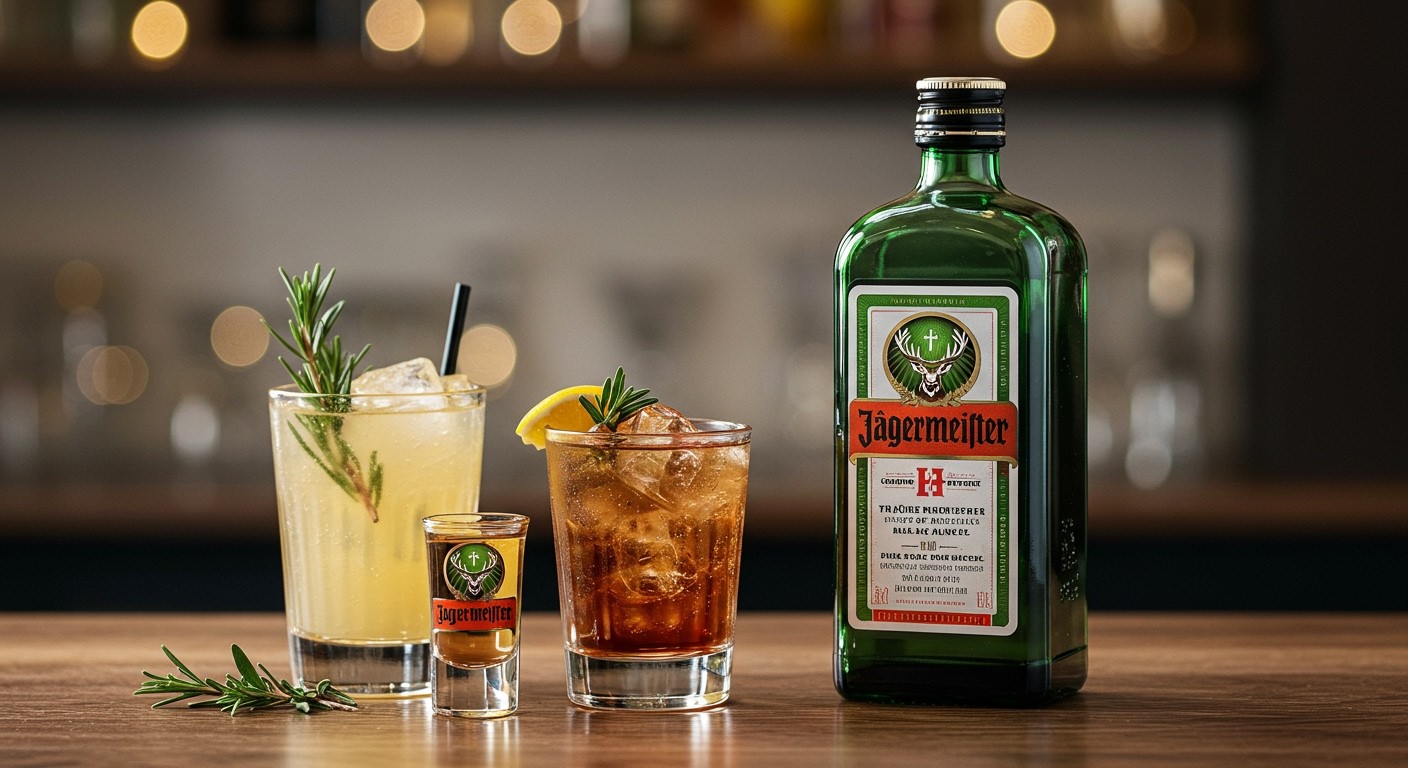 A Jägermeister koktélok frissítő ízeket kínálnak az éjszakában.