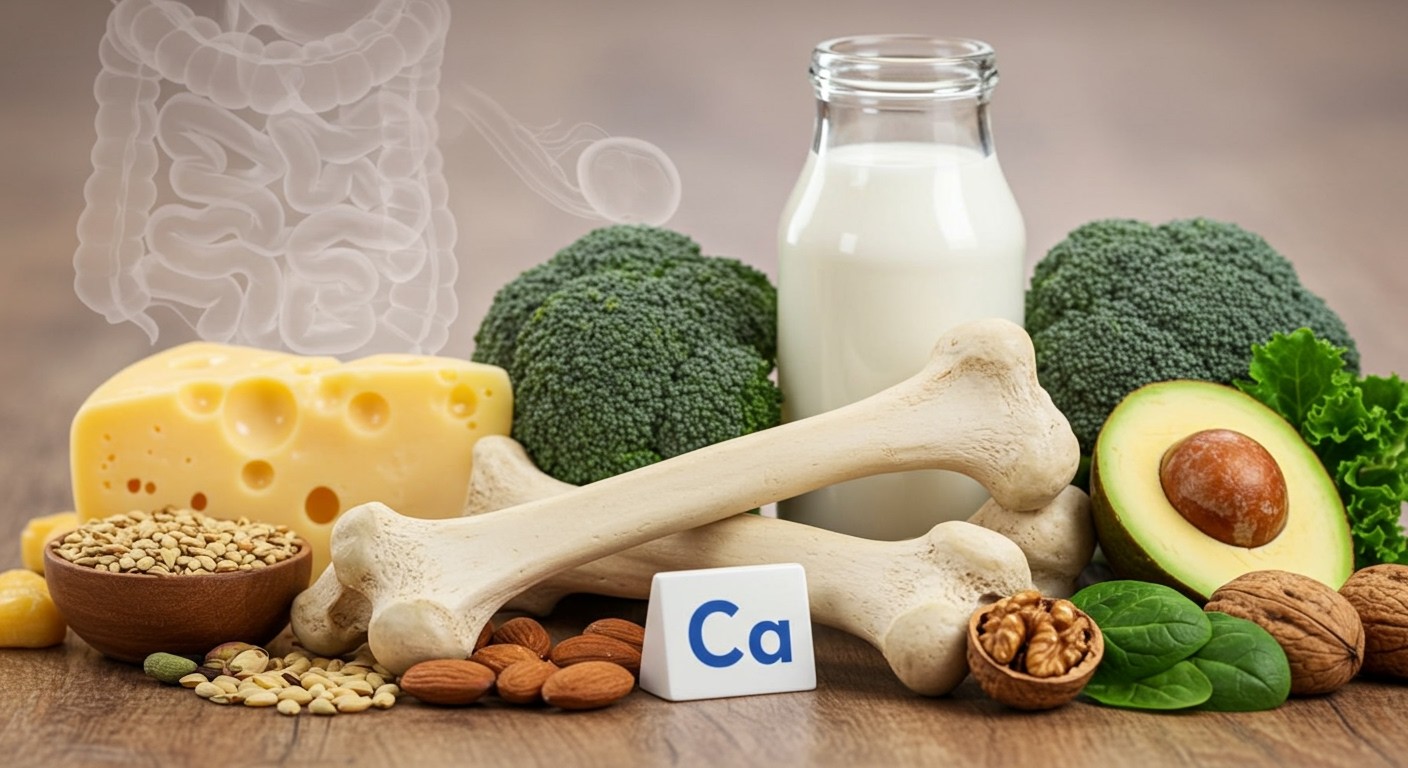 A D-vitamin kulcsszerepet játszik a kalcium felszívódásában.