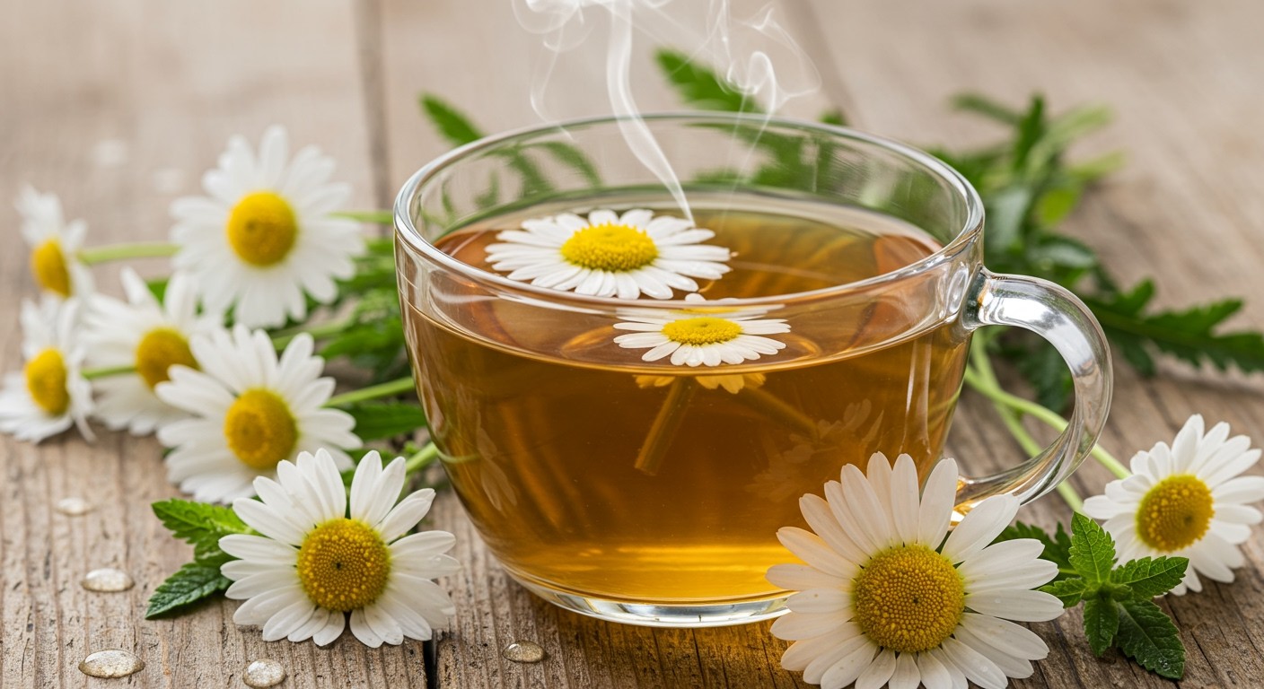 A kamillatea antioxidánsai segítik a gyulladások csökkentését.