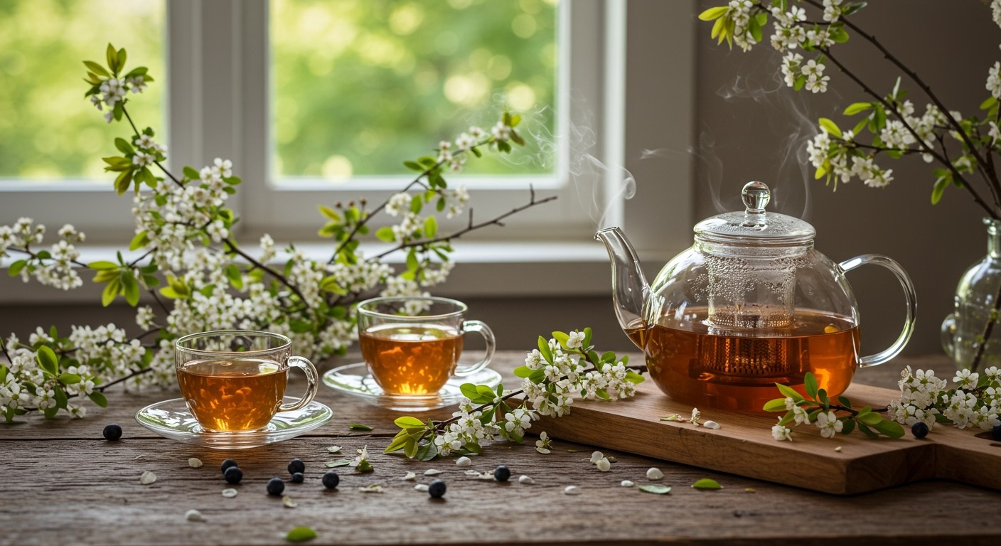 A kökényvirág tea készítése tradicionális, ám egyszerű folyamat.