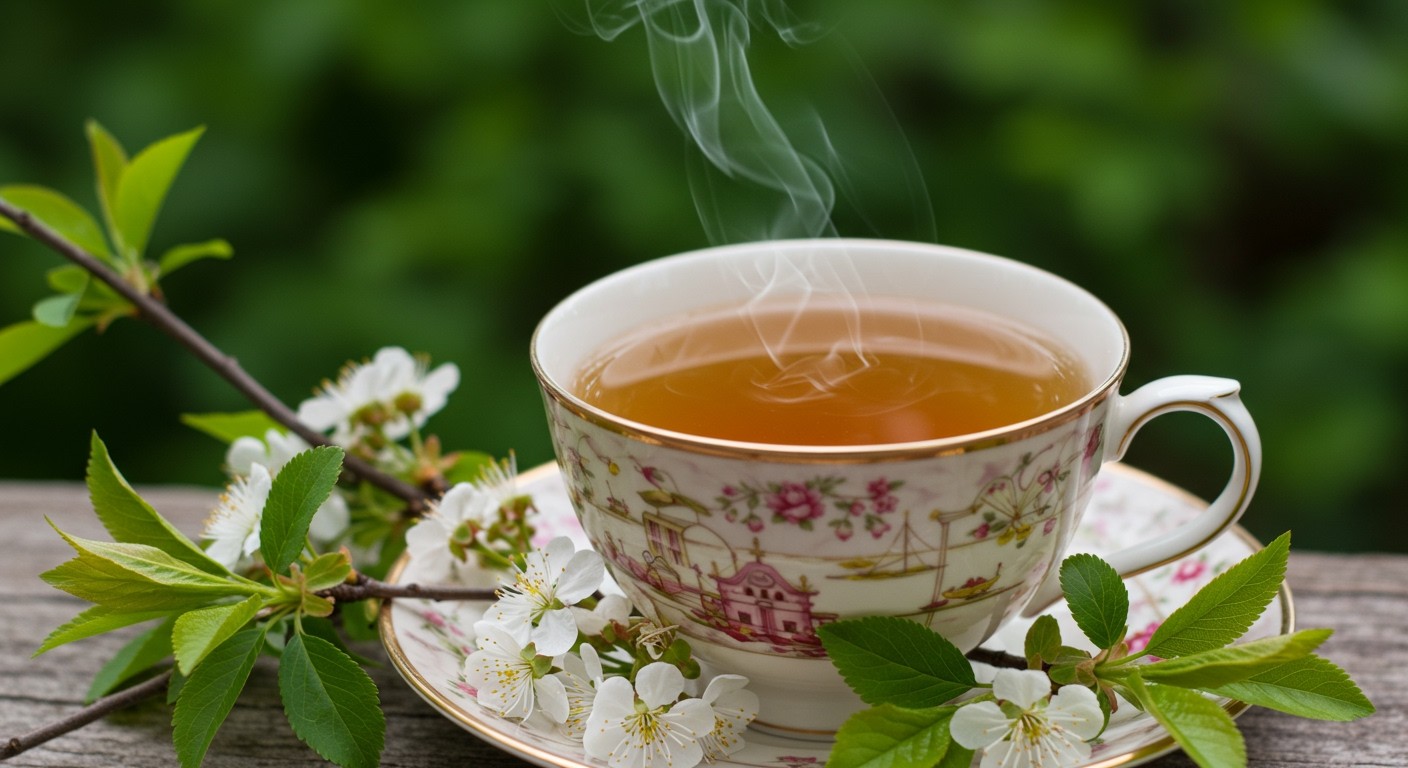 A kökényvirág tea antioxidánsai segítik a bőr védelmét.