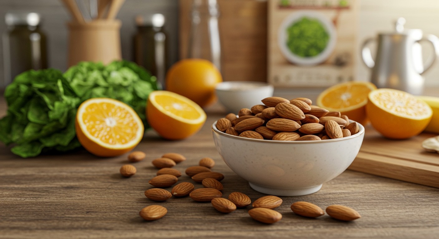 A mandula gazdag E-vitaminban, tápláló és energikus nassolnivaló.