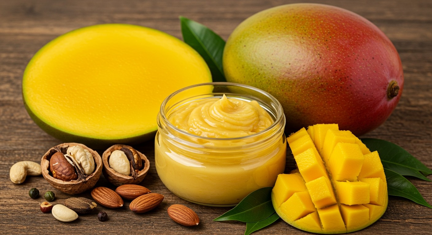 A mangóvaj gazdag A-vitaminban és egészséges zsírsavakban.