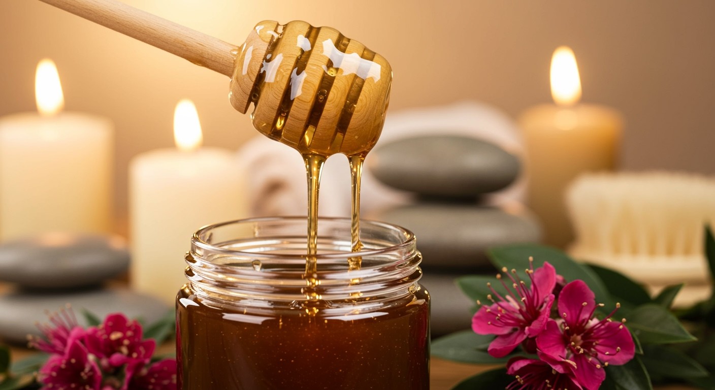 A manuka méz antibiotikus hatású, elősegíti a bőrregenerálódást.