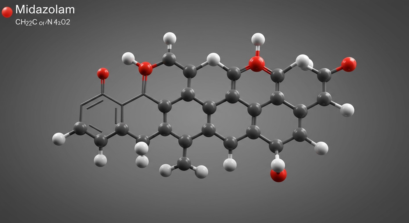 A midazolam szénatom-jainak elrendeződése befolyásolja hatását.