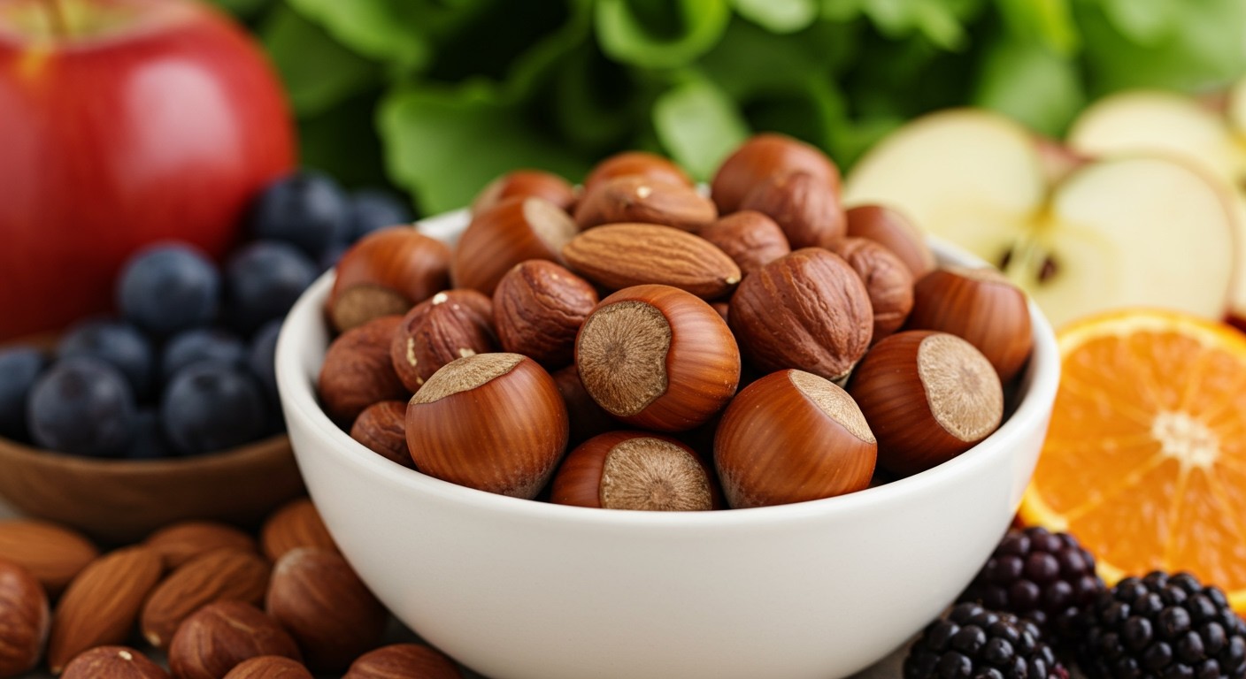 A mogyoró gazdag egészséges zsírokban és vitaminokban.