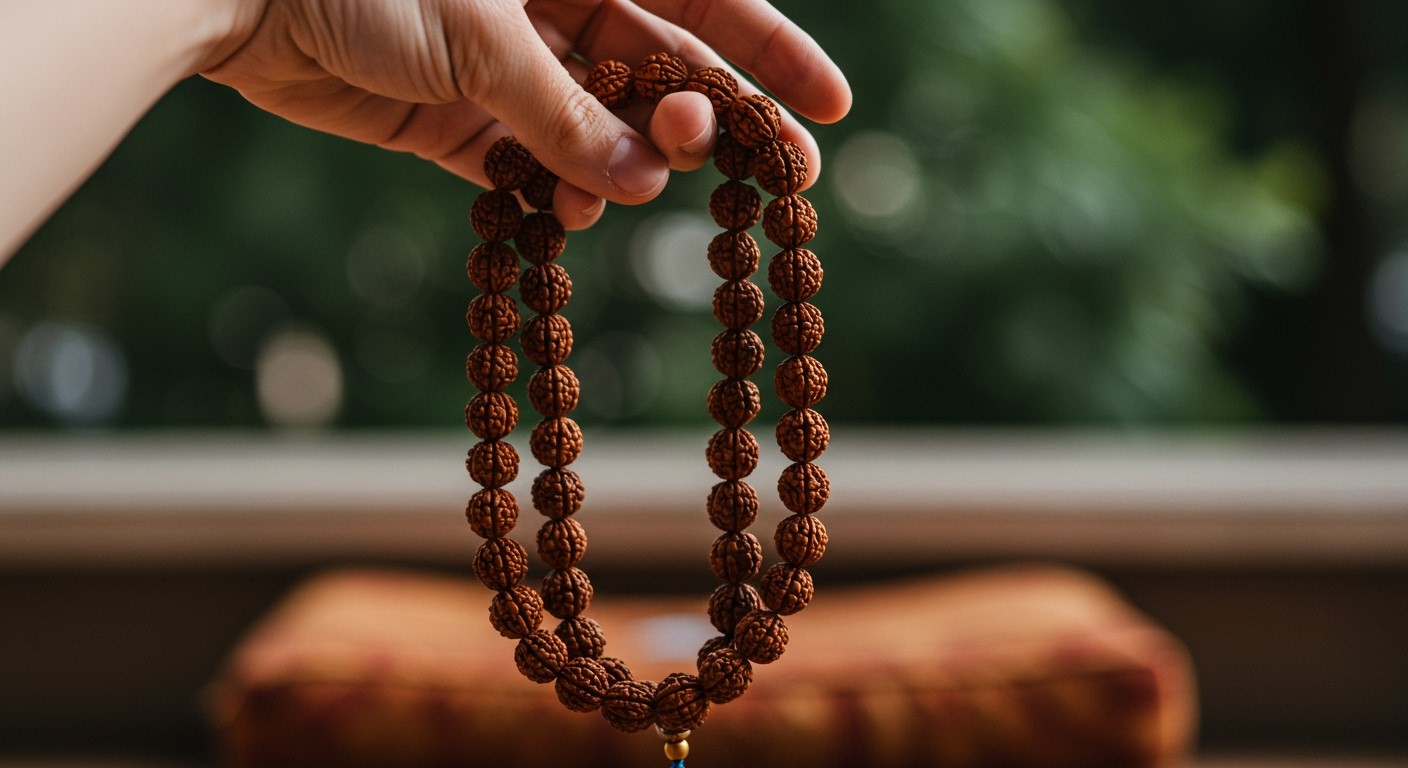 A Rudraksha Mala segít a belső béke elérésében.