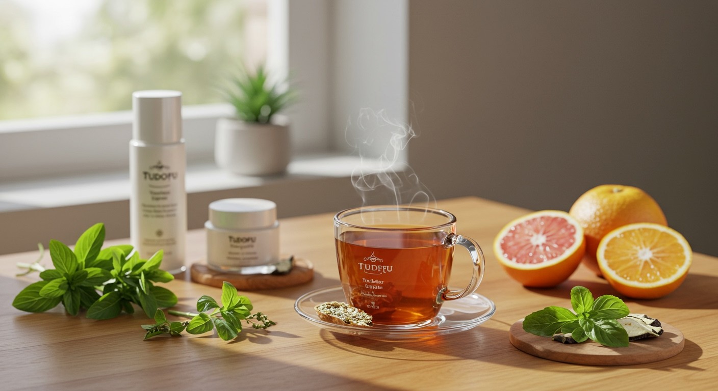 A Tudofu tea antioxidánsai támogathatják a bőr fiatalságát.