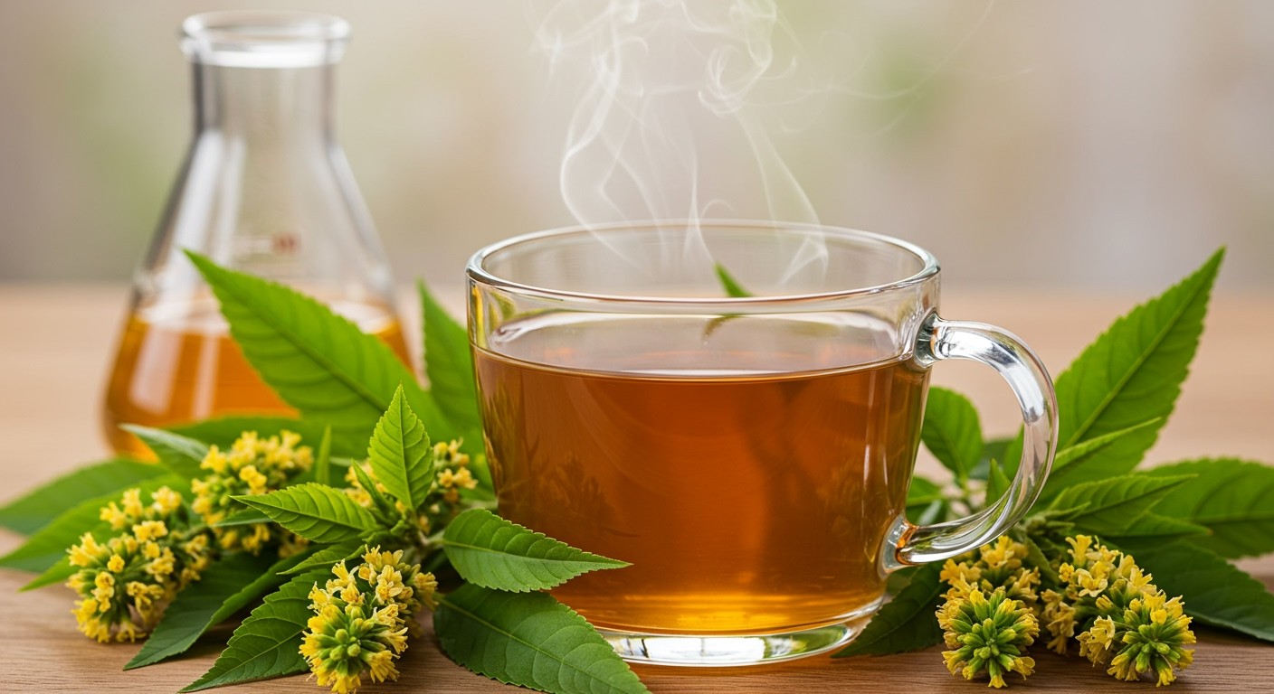 A vasfű tea gazdag flavonoidokban és polifenolokban.