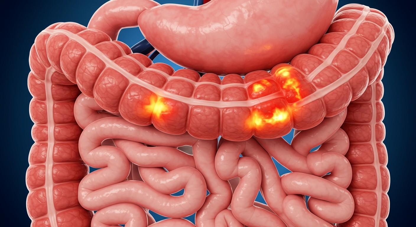 A Crohn-betegség gyulladást okoz a vékonybélben.