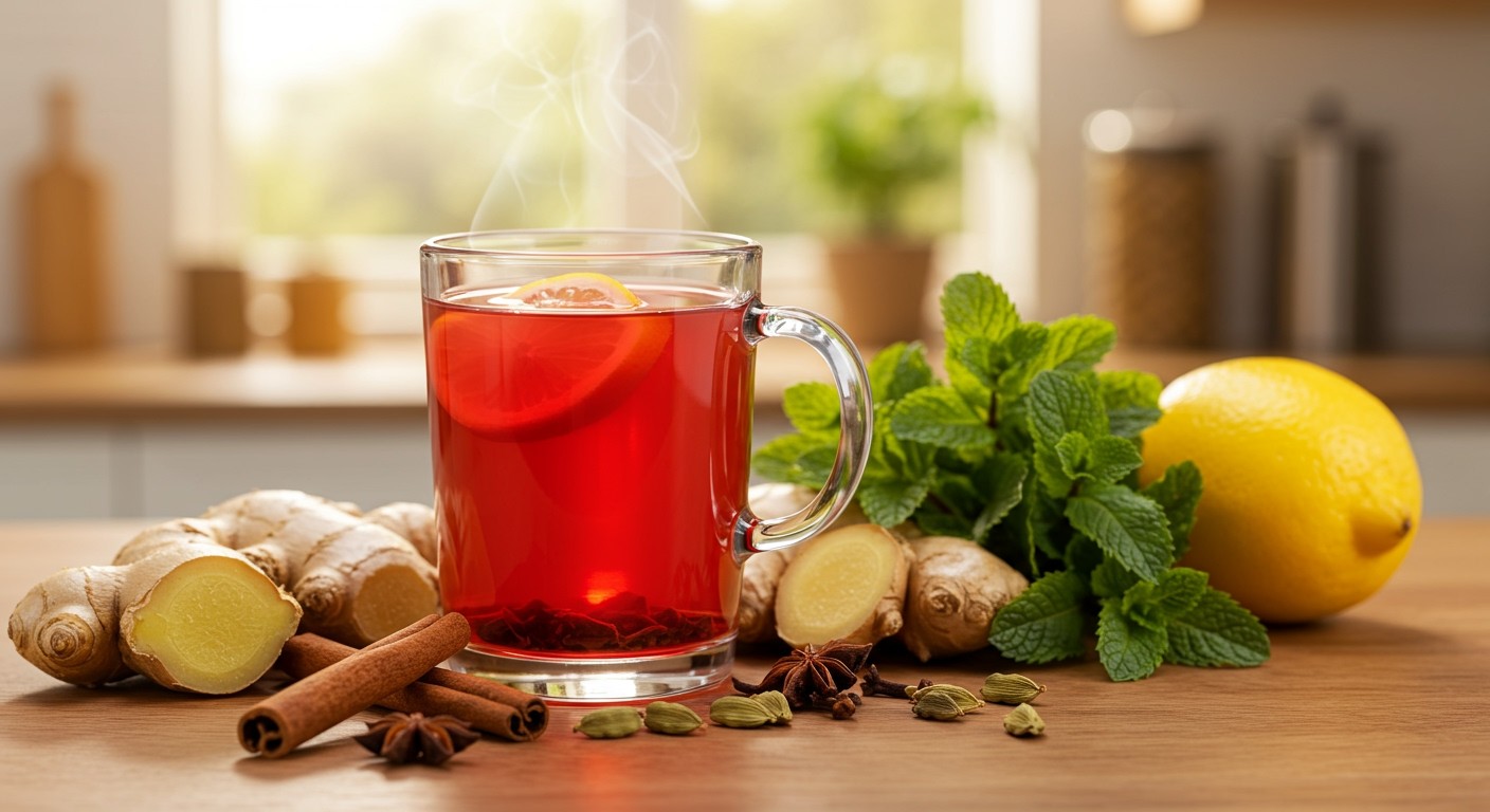 A vörös tea gazdag antioxidánsokban, támogatja az immunrendszert.