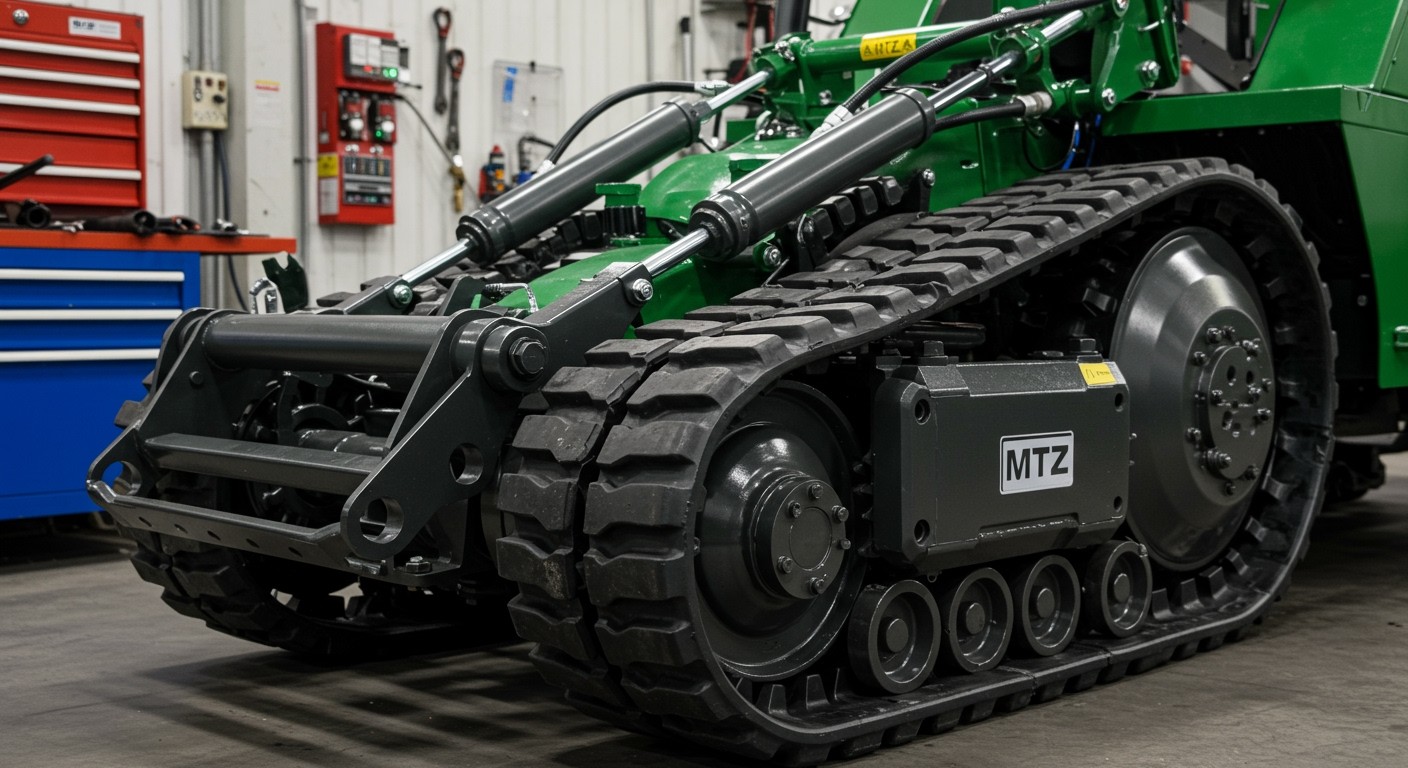 Az antislipp rendszer javítja a traktor tapadását nehéz terepen.