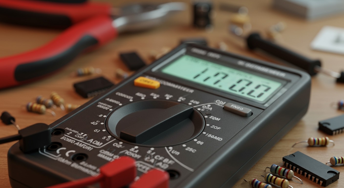 A multiméterek precíz ellenállásmérése elengedhetetlen az elektronikai hibakereséshez.