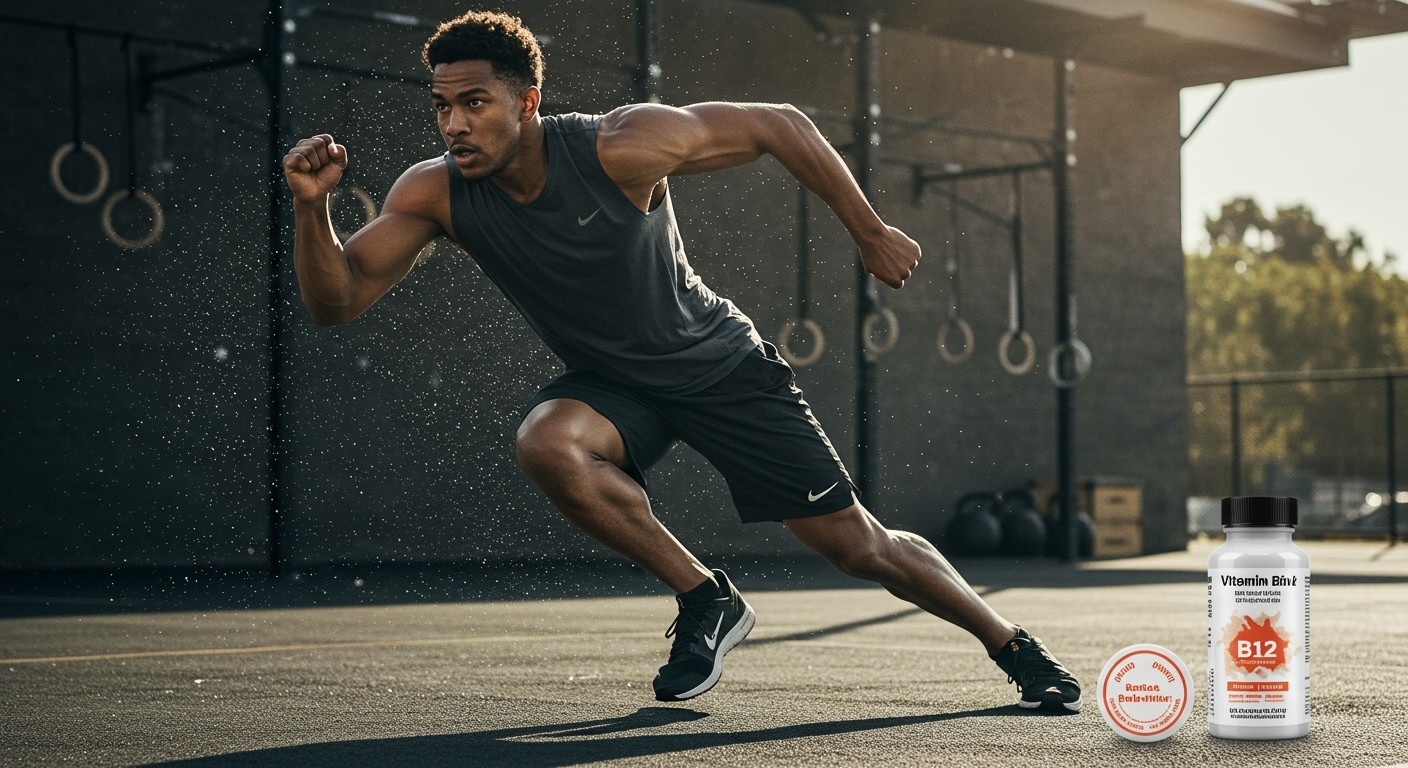 A B12-vitamin segíti az izmok regenerálódását sportolás után.