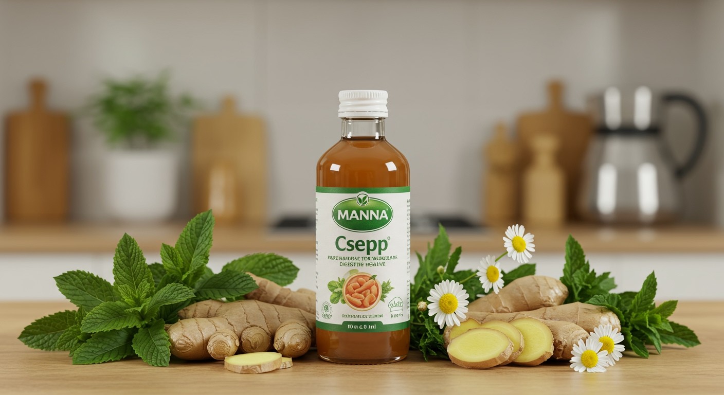 A Manna Csepp természetes összetevői segítik az emésztést.