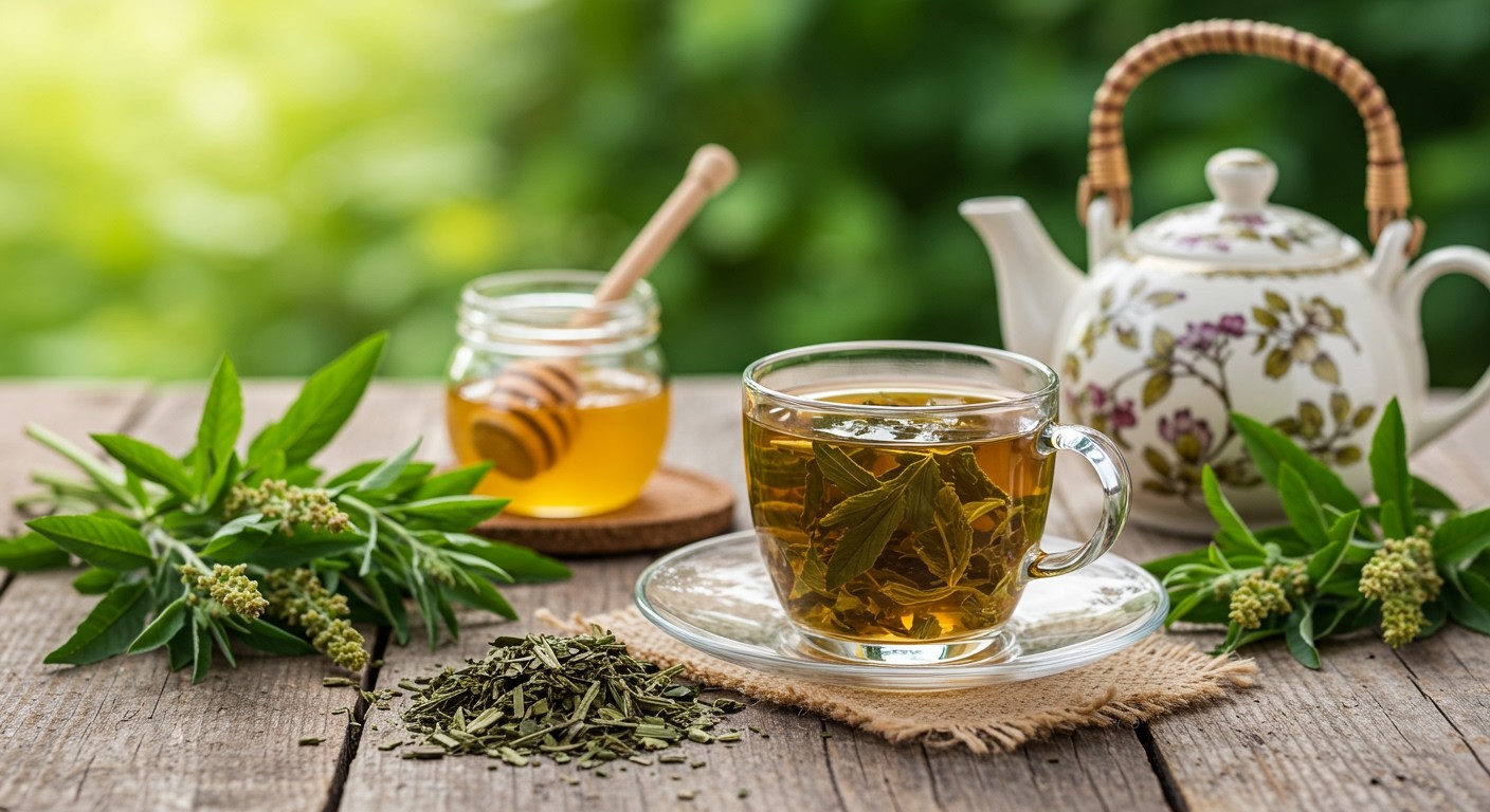 A vasfű tea segíthet a puffadás csökkentésében.