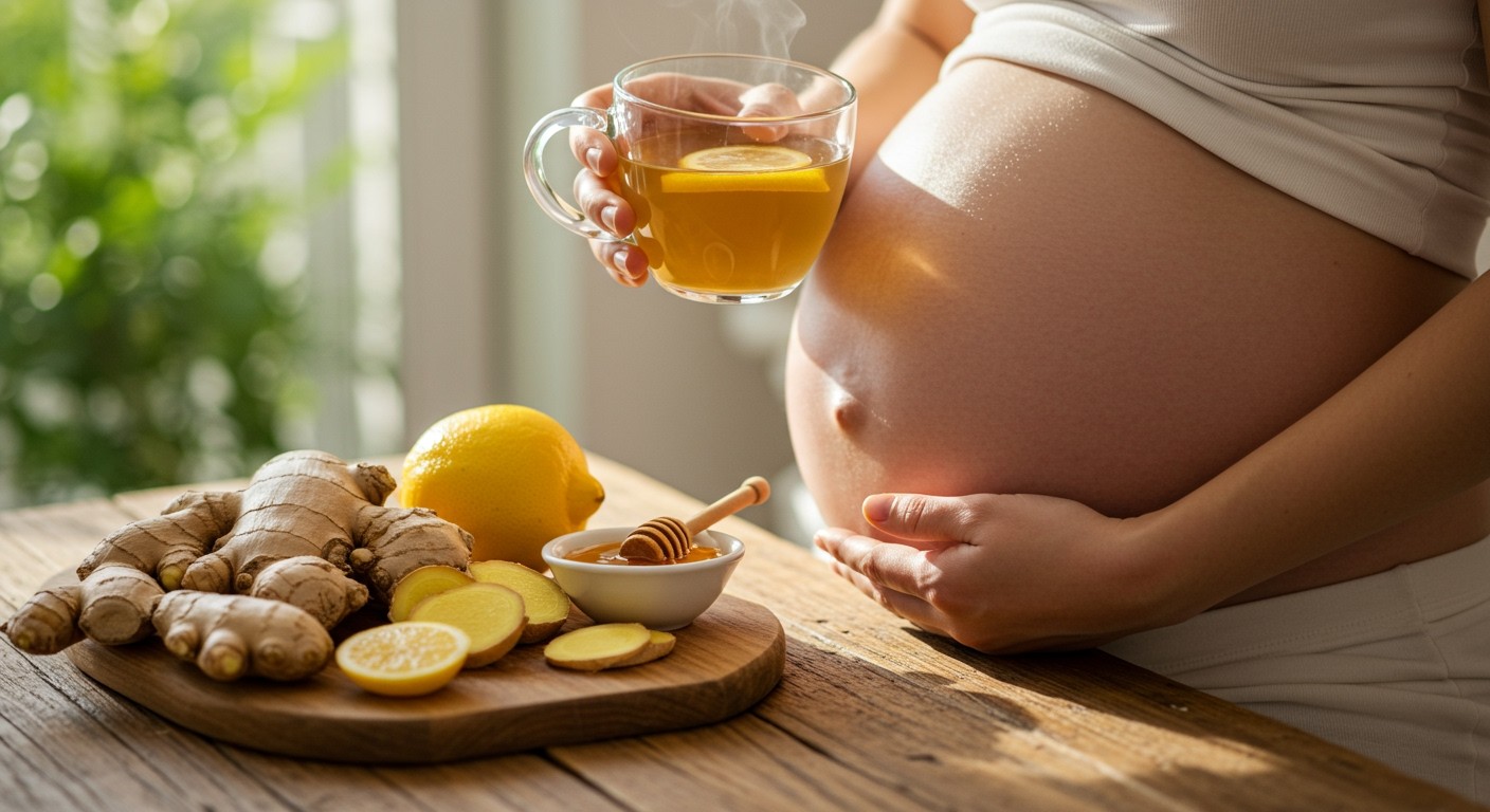 A gyömbértea segíthet a terhességi hányinger enyhítésében.