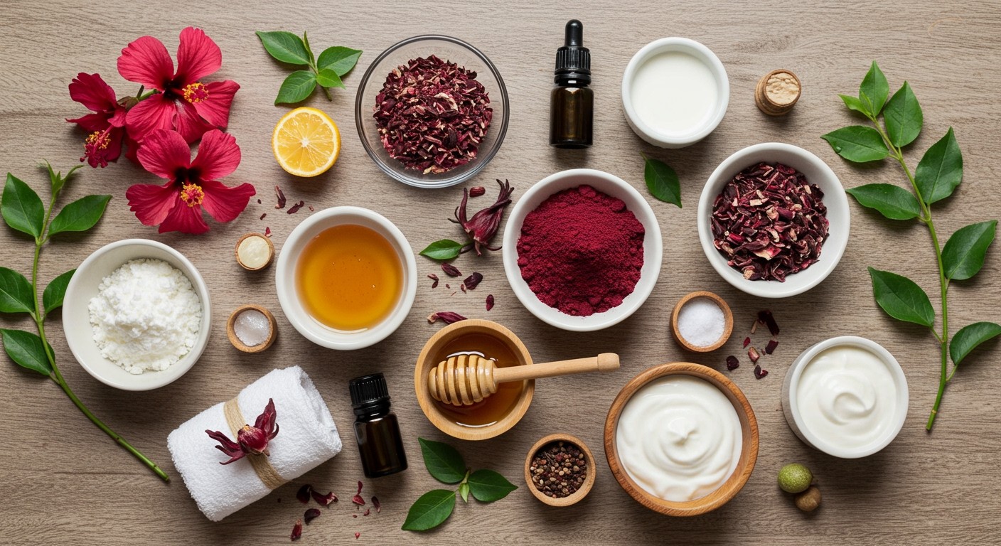 A hibiszkusz antioxidánsai fiatalítják a bőrt és ragyogást adnak.