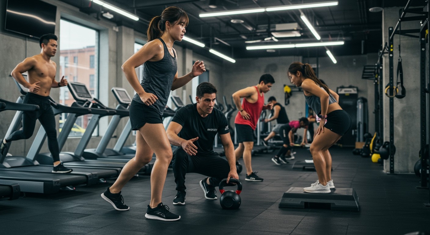 Személyi edző segít maximalizálni a HIIT edzés hatékonyságát.