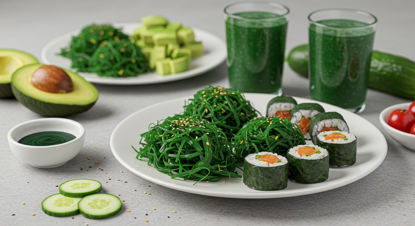 Kísérletezzünk algás smoothie-kkal és salátákkal!