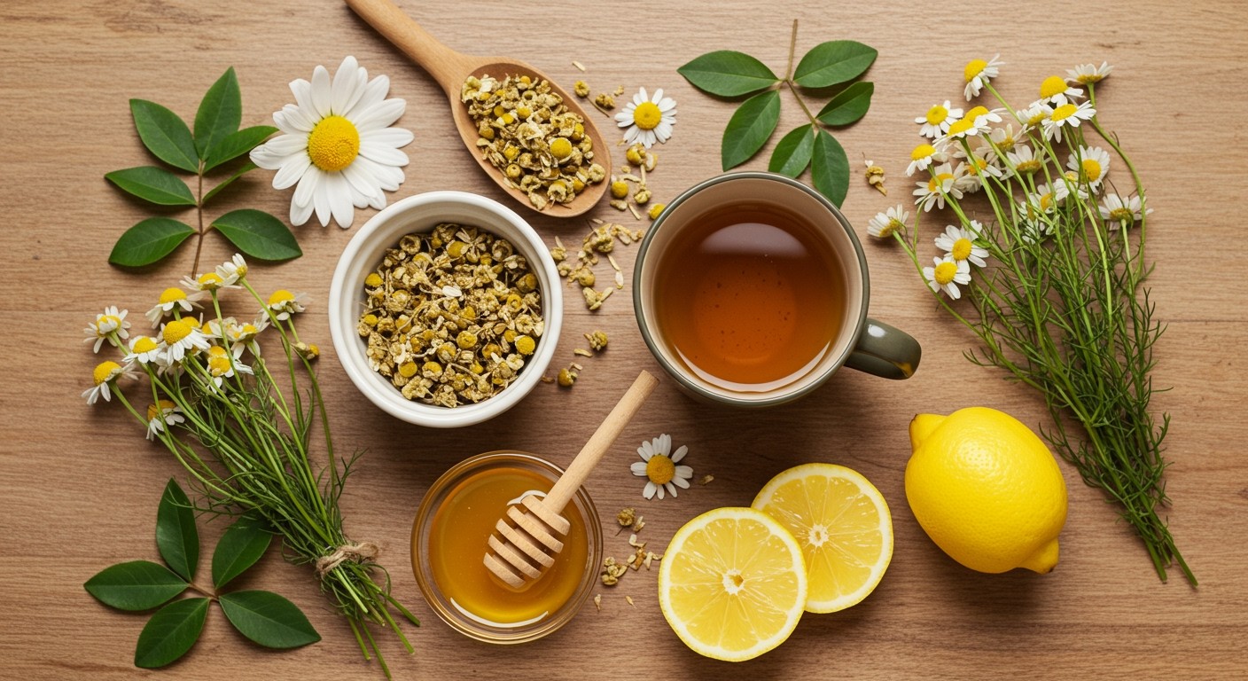 Kamillatea: természetes hidratáló és bőrnyugtató arcpakolás.