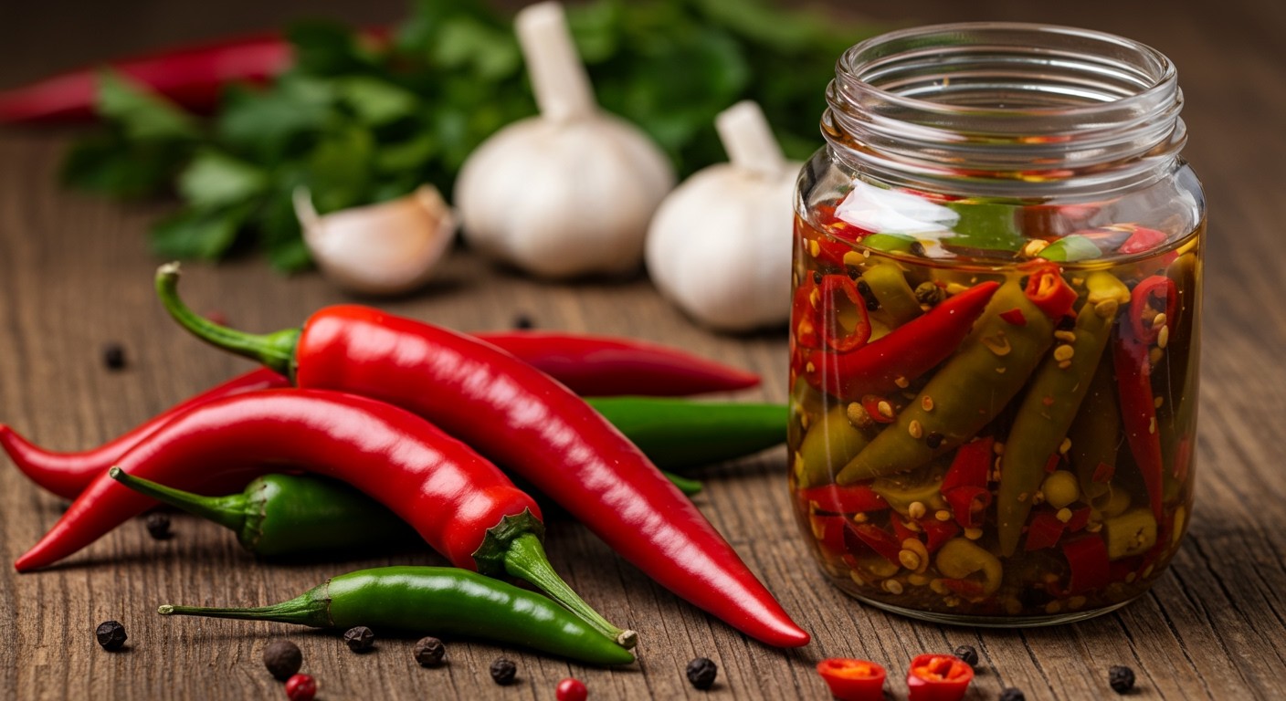 Az Oto Chili savanyúság pikáns íze kiváló téli csemege.
