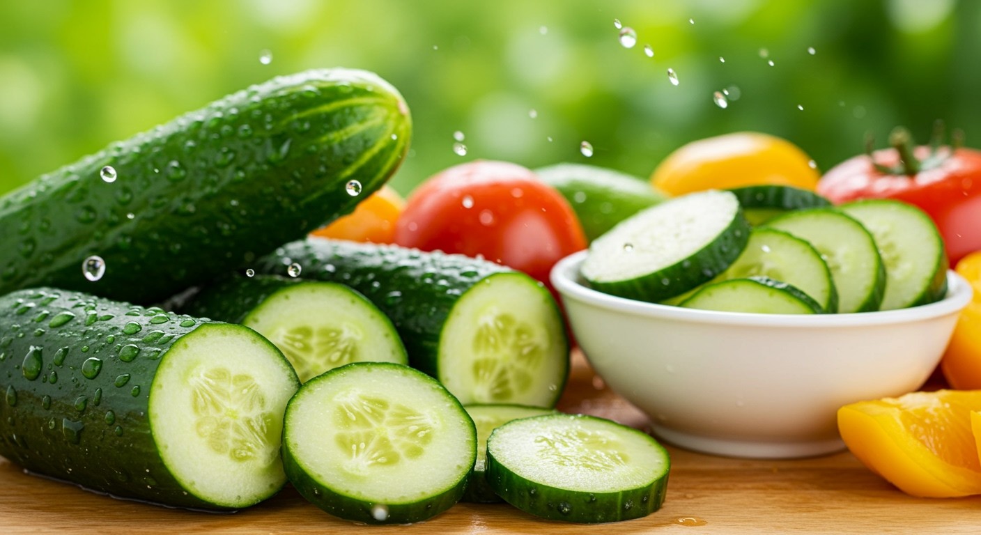 Az uborka gazdag vízben és antioxidánsokban, segít a bőrnek.