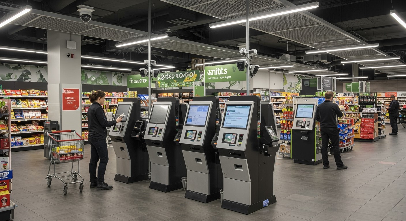 Önkiszolgáló kasszáknál a csalások megelőzése technológiai kihívás.
