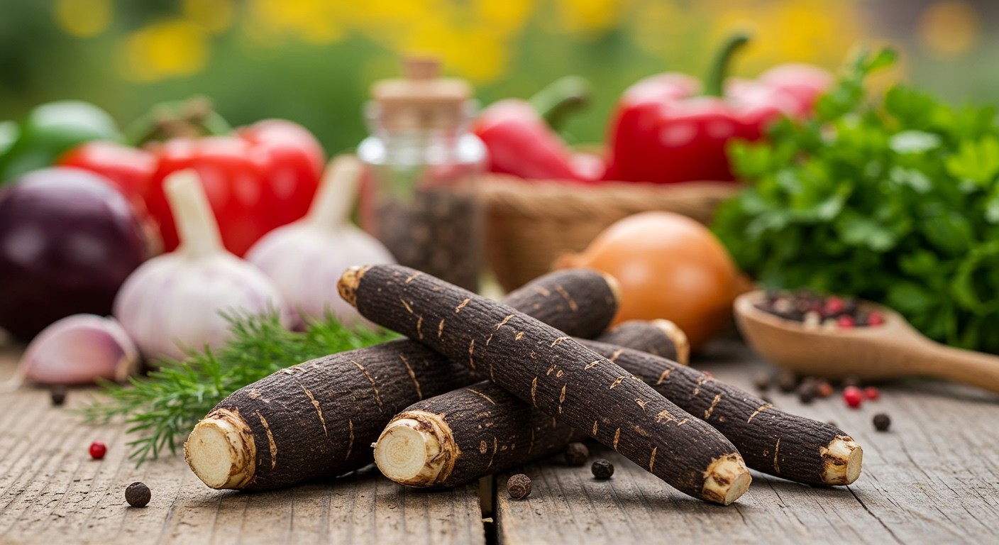 A feketegyökér gazdag antioxidánsokban, támogathatja az immunrendszert.