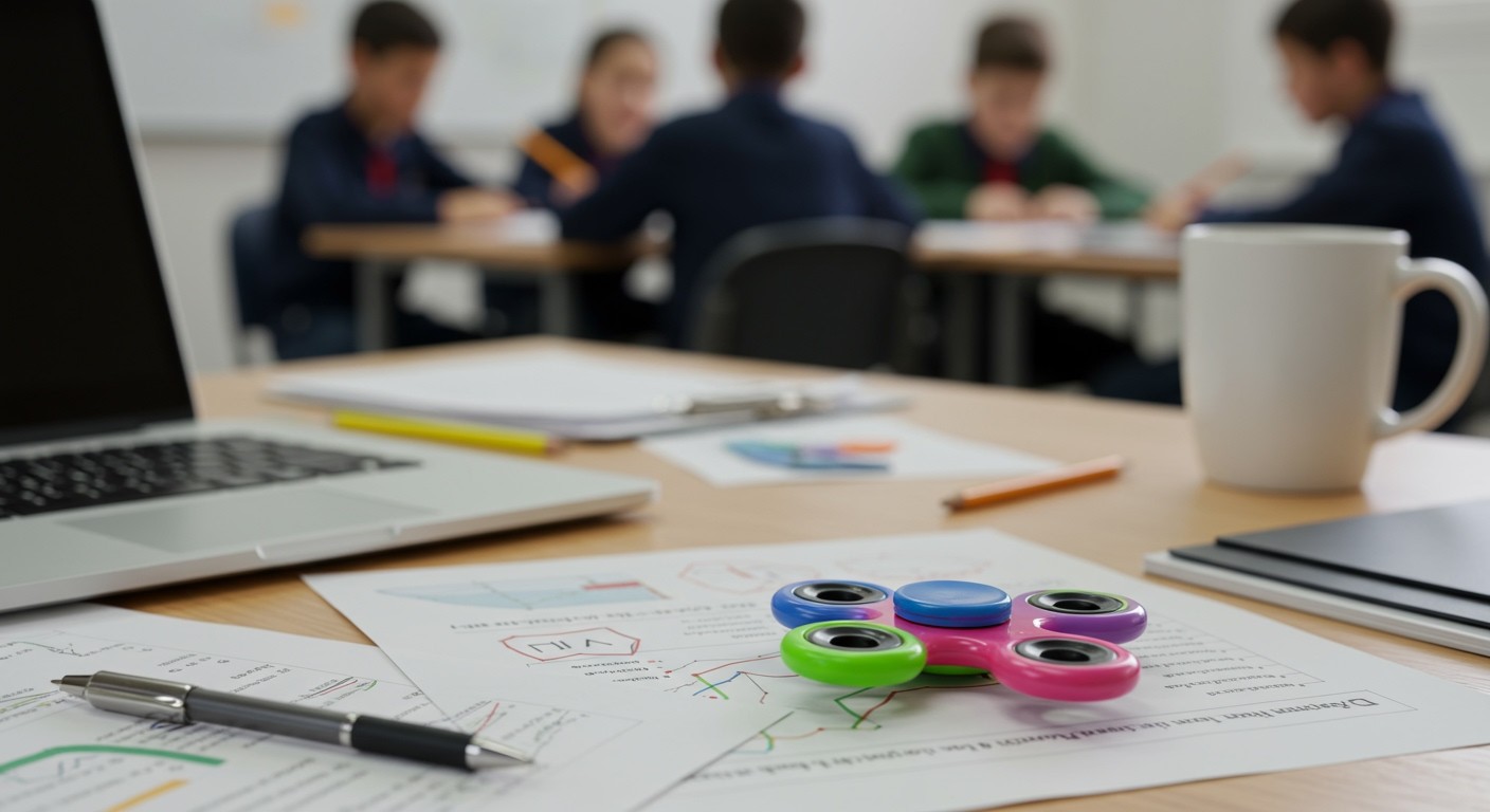 A fidget spinner segíthet a stressz csökkentésében.