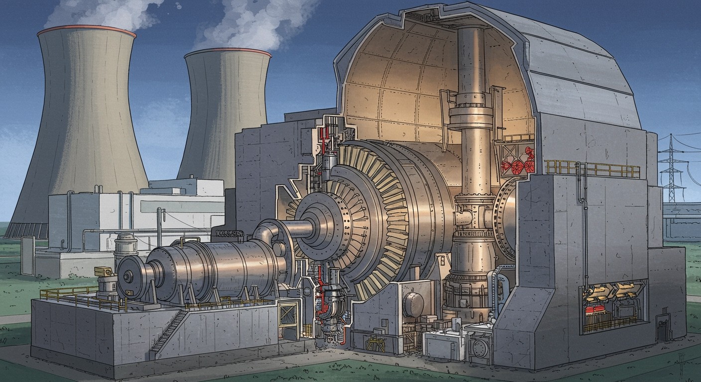 A BWR reaktor víz alatt forralja a nukleáris energiát.