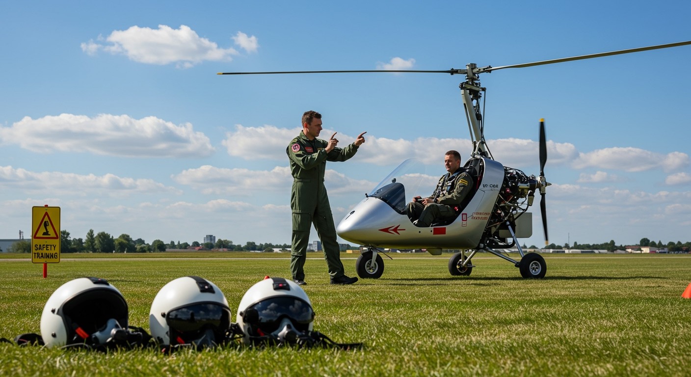 A gyrokopter biztonságos repüléséhez alapos képzés szükséges.
