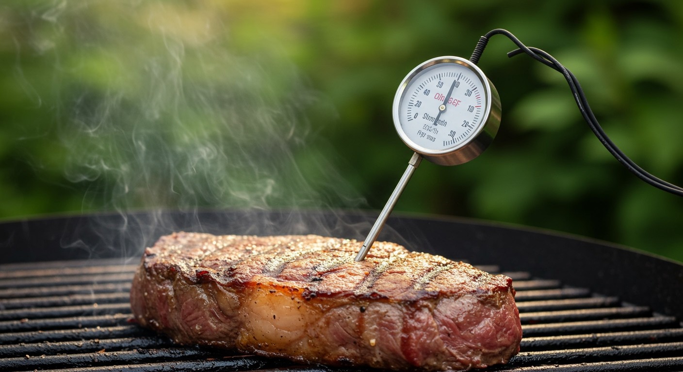 A pontos hőmérséklet elengedhetetlen a steak tökéletességéhez.