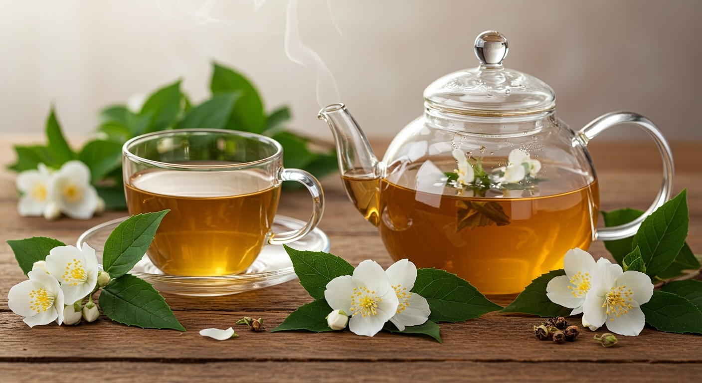 A jázmin tea enyhíti a gyomorproblémákat és támogatja az emésztést.