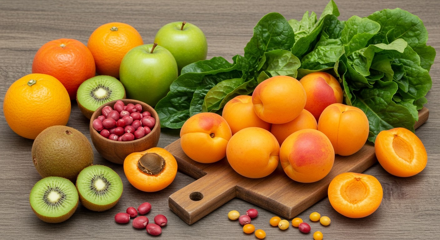 A kajszibarack gazdag A-vitaminban és antioxidánsokban.