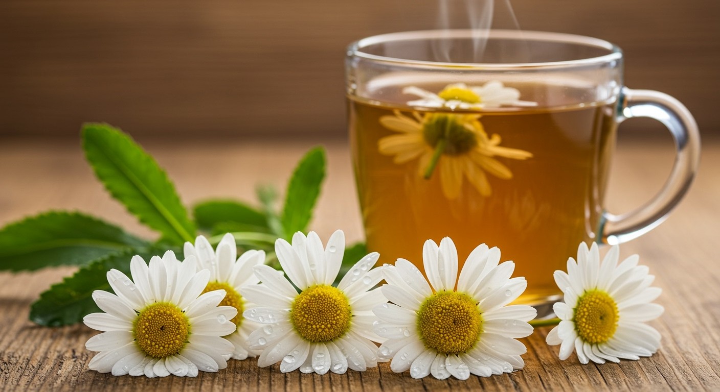 A kamilla tea flavonoidjai gyulladáscsökkentő hatásúak.