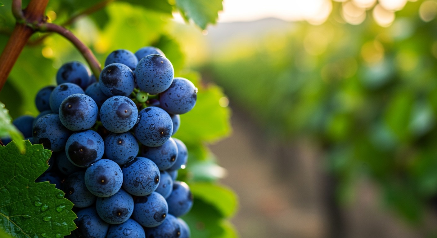 A kék szőlő antioxidánsai segítik a bőr hidratáltságát.