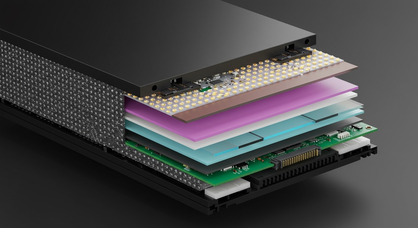A LED monitorok több rétegből állnak, működésük komplex!