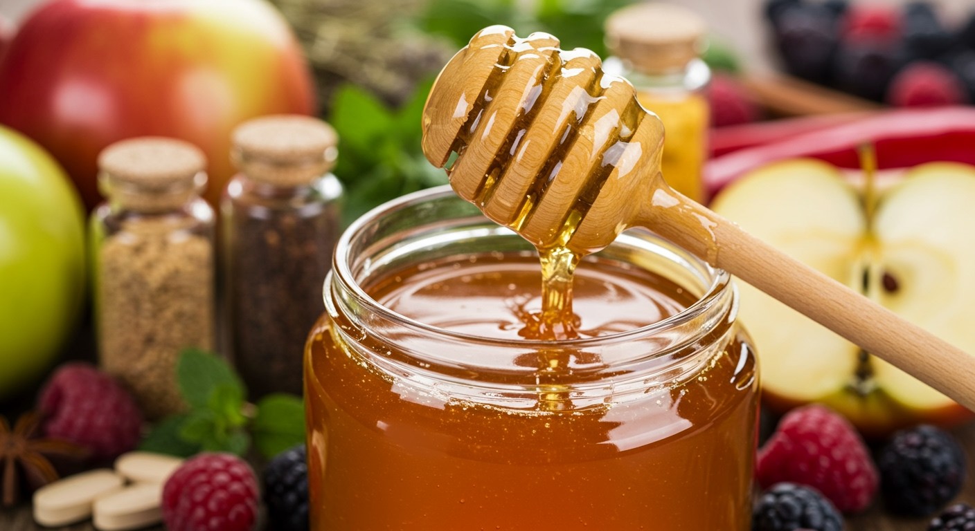 A méz gazdag fruktózban és antioxidánsokban, előnyös az egészségre.